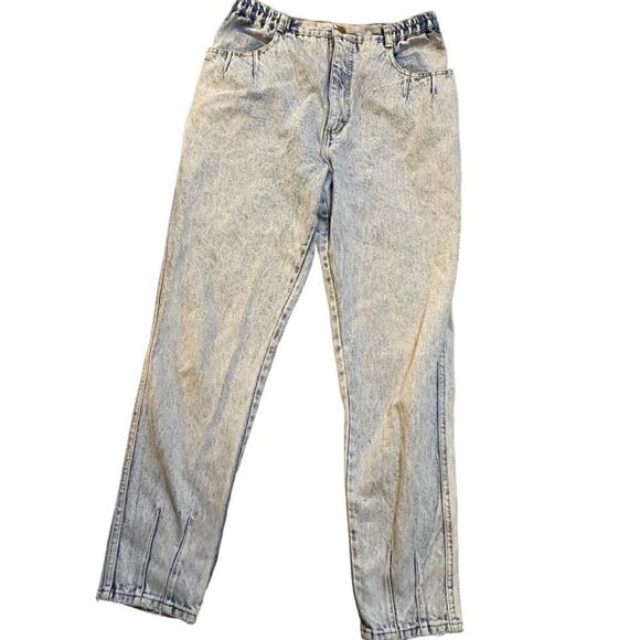 Gitano | Vintage 90s Acid Wash Pleated Balloon Jeans | 16 Long - Picture 2 of 6